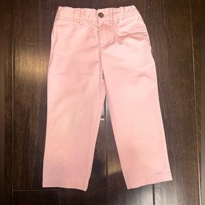 Ralph Lauren boys straight fit twill pants in pink 2T